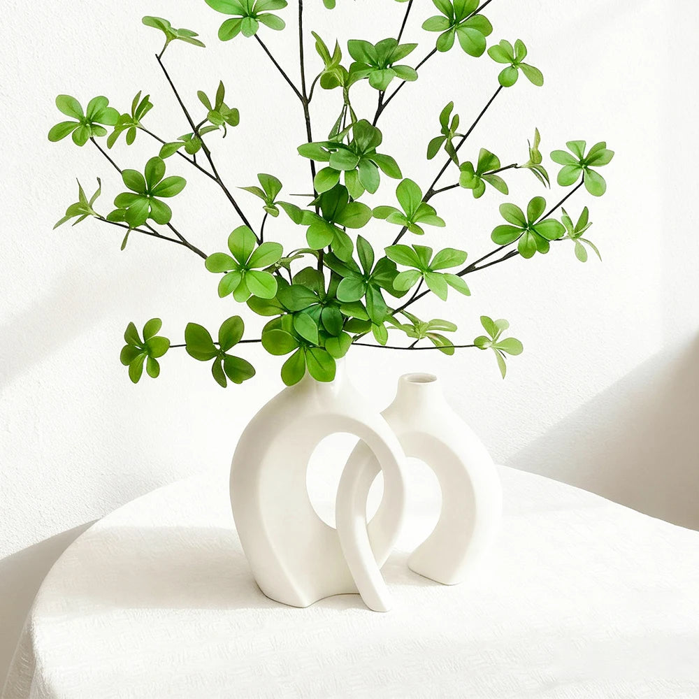 Hollow Ceramic Vase Set of 2 – vase photo 3
