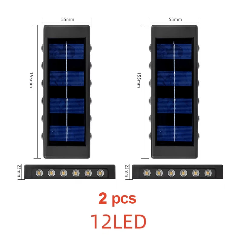 Slim Solar Up Down Wall Light