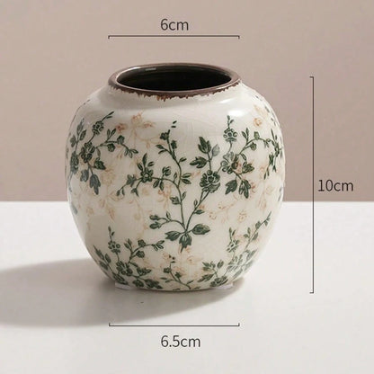 Ice Crackle Handmade Ceramic Vase – Small