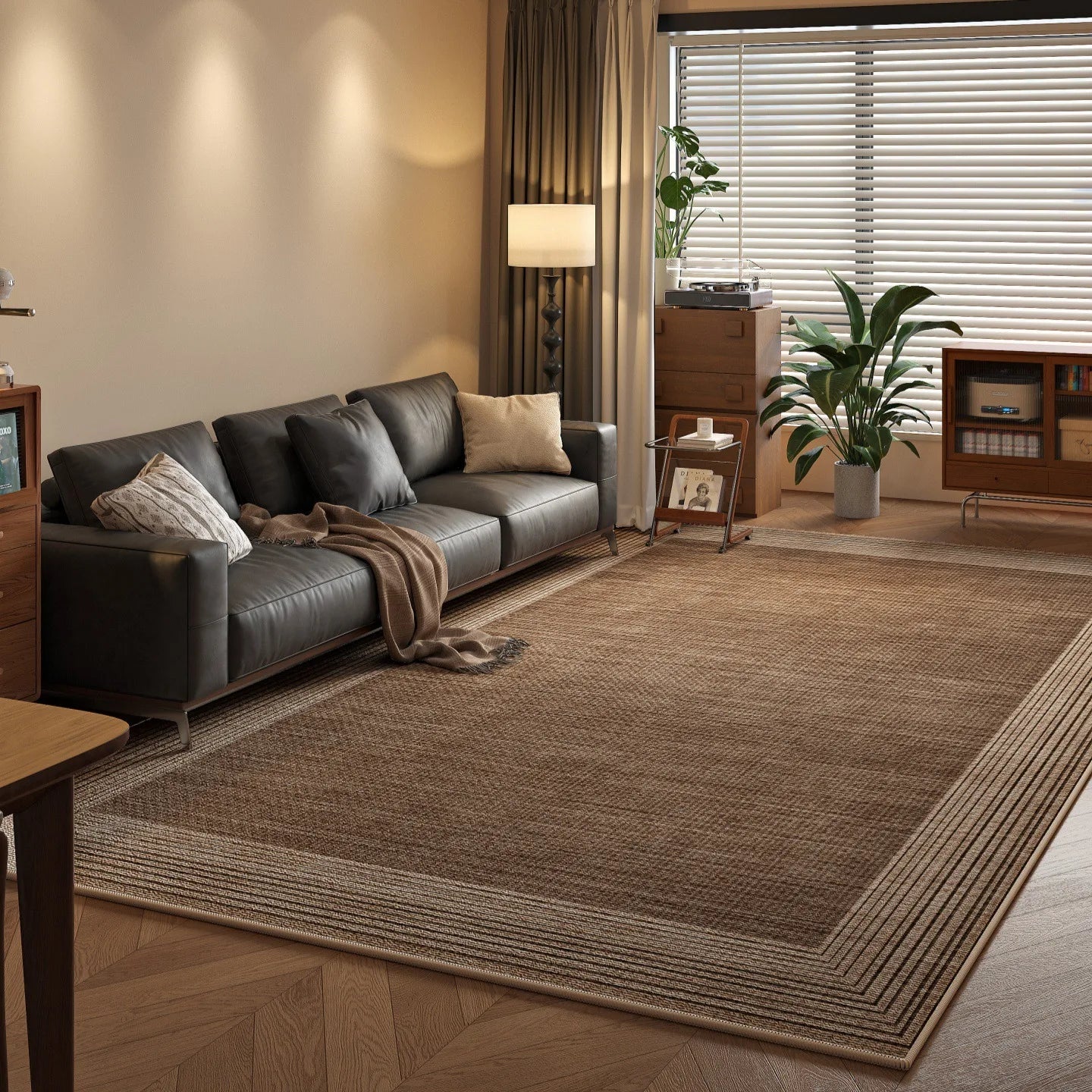 Bordered Area Rug