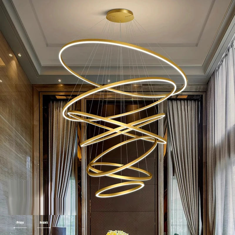 Nordic Home Decoration, Stair Chandelier, Living Room and Dining Room Pendant Lights, Ceiling Light, Indoor Lighting