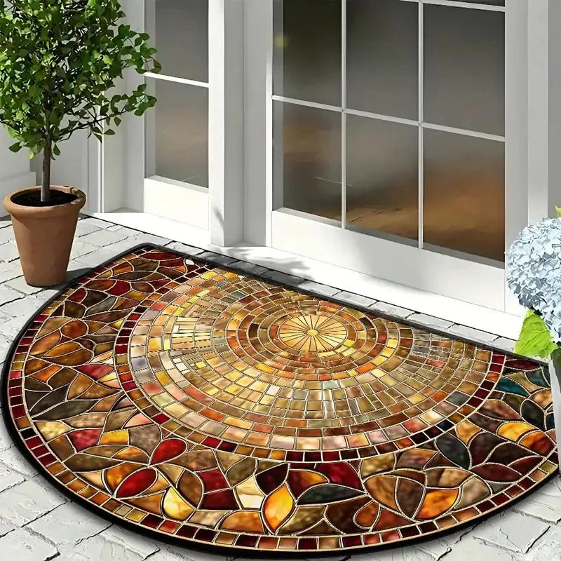 Mosaic Half Round Doormat