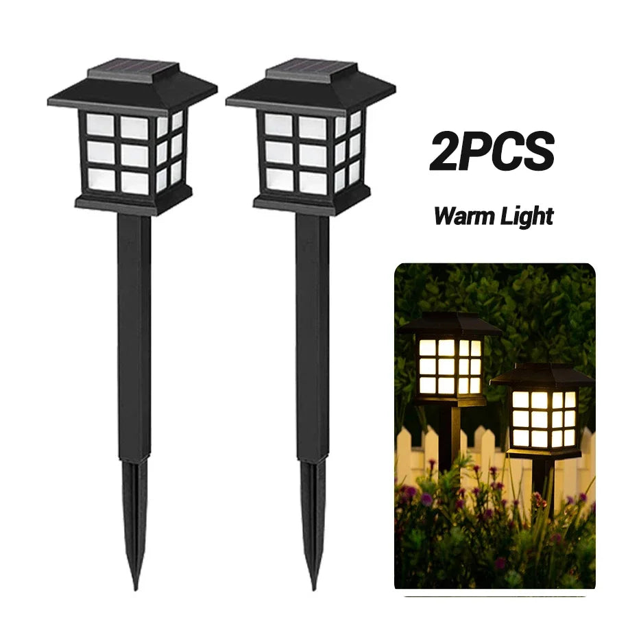 Solar Pagoda Path Lights