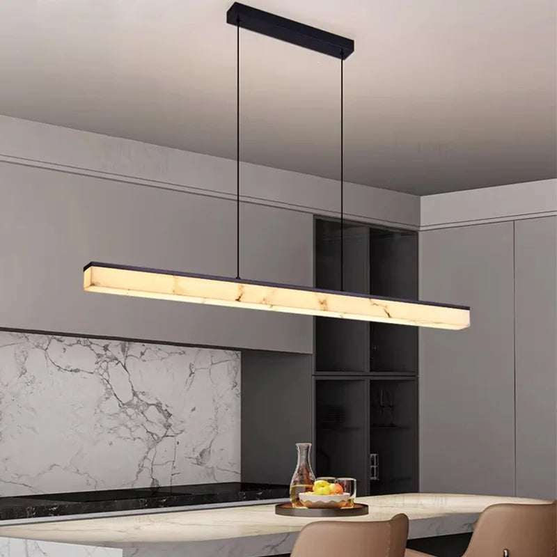 Nordic Luxury Pendant Light Modern Minimalist Pendant Light Designer Style for Office Study Dining Areas Faux Marble Chandelier