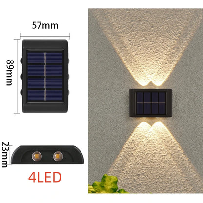 Slim Solar Up Down Wall Light