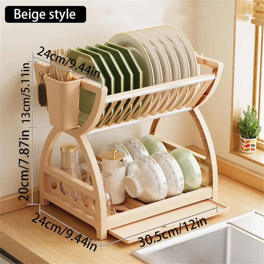Two Tier Dish Rack