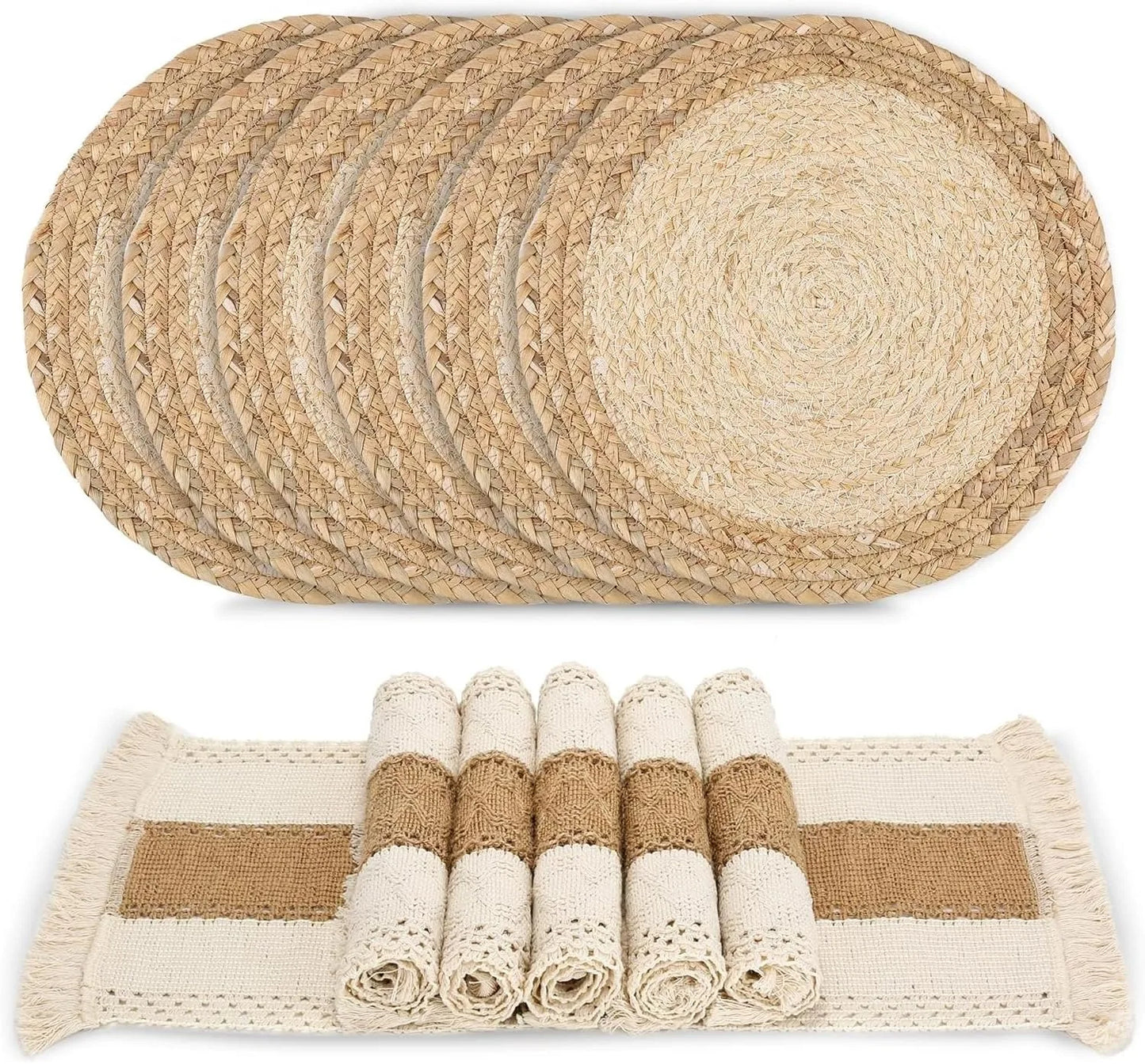 Woven Boho Placemat Set