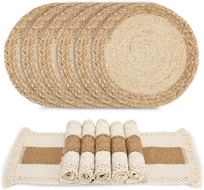 Woven Boho Placemat Set