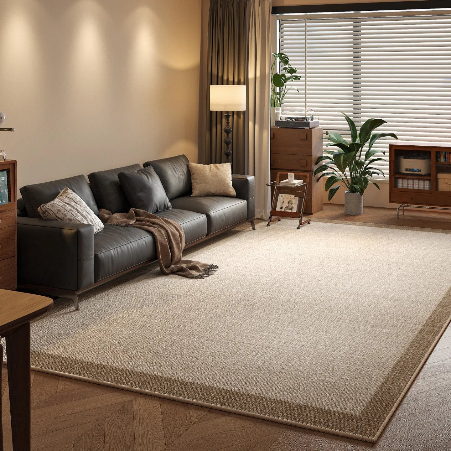 Bordered Area Rug