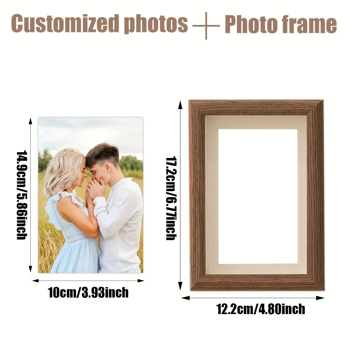 Personalized Wooden Photo Frames, Custom Photo Frame Ornaments, Simple Holiday Gifts Indoors, Commemorate Precious Memories