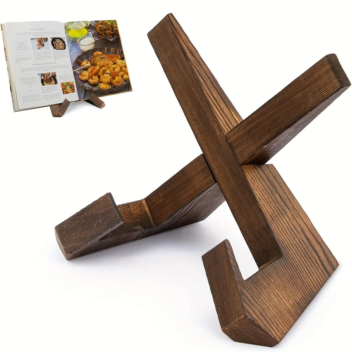 Wooden Cookbook Stand
