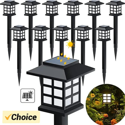 Solar Pagoda Path Lights