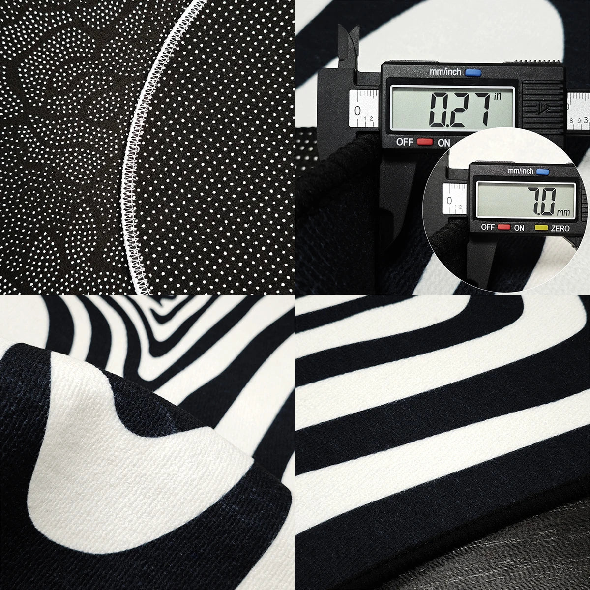Creative Irregular Rug Living Room Carpet Black White Geometry Home Decoration Floor Mat Bedroom Area Rugs Entrance Doormat