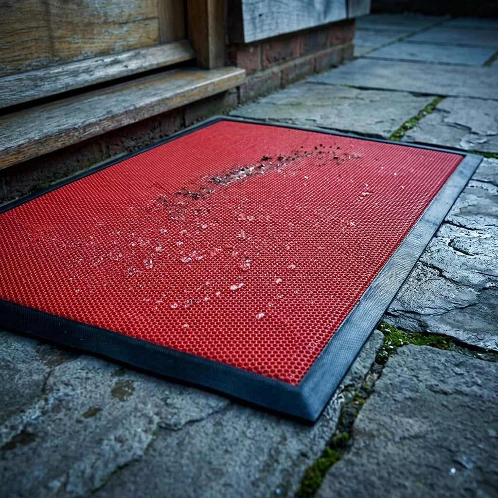Premium PVC Non Slip Door Mat with Heavy Duty Rubber Backing High Quality Waterproof Dirt Trapper Indoor Outdoor Entryway Rug