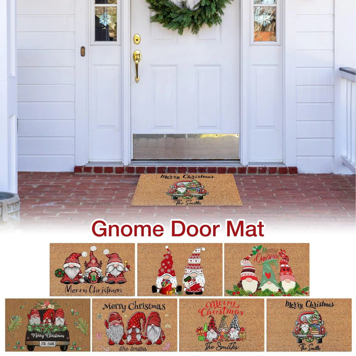 Christmas Gnome Doormat