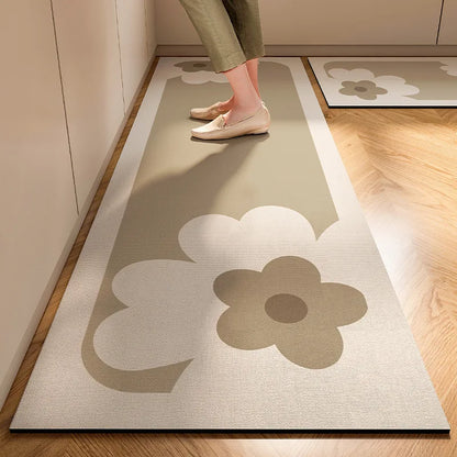 Soft Print Kitchen Mat in Daisy