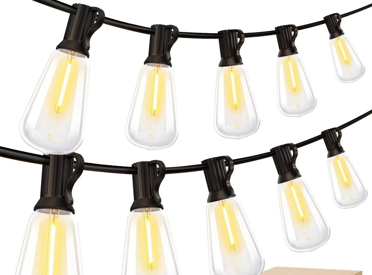 Dimmable ST38 Outdoor String Lights – 150ft