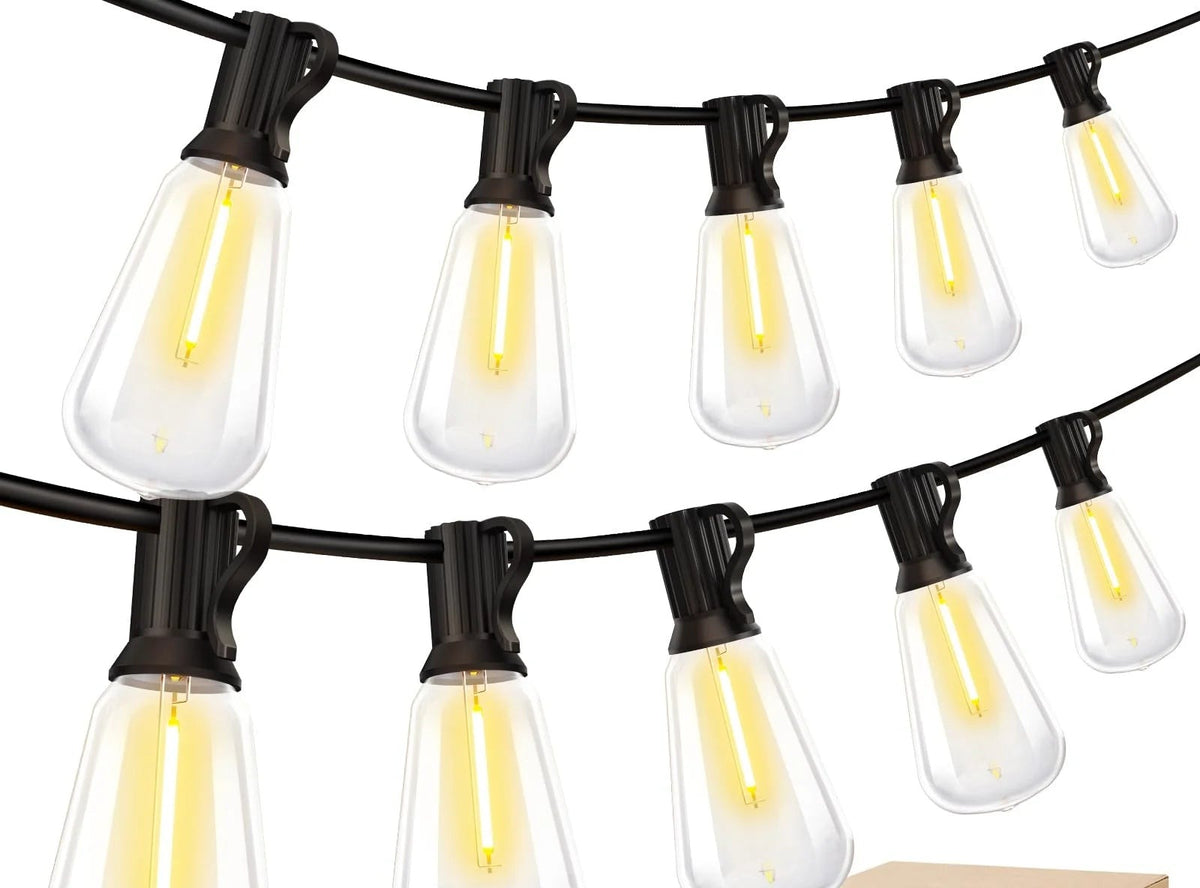 Dimmable ST38 Outdoor String Lights – 50ft