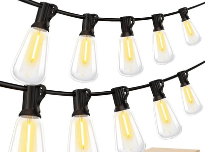Dimmable ST38 Outdoor String Lights – 50ft