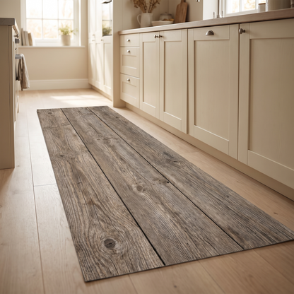 Weathered Plank Floor Mat – kitchen mat photo 2