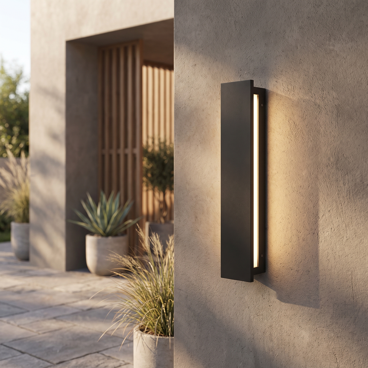 Linear LED Outdoor Wall Light – outdoor lighting photo 1