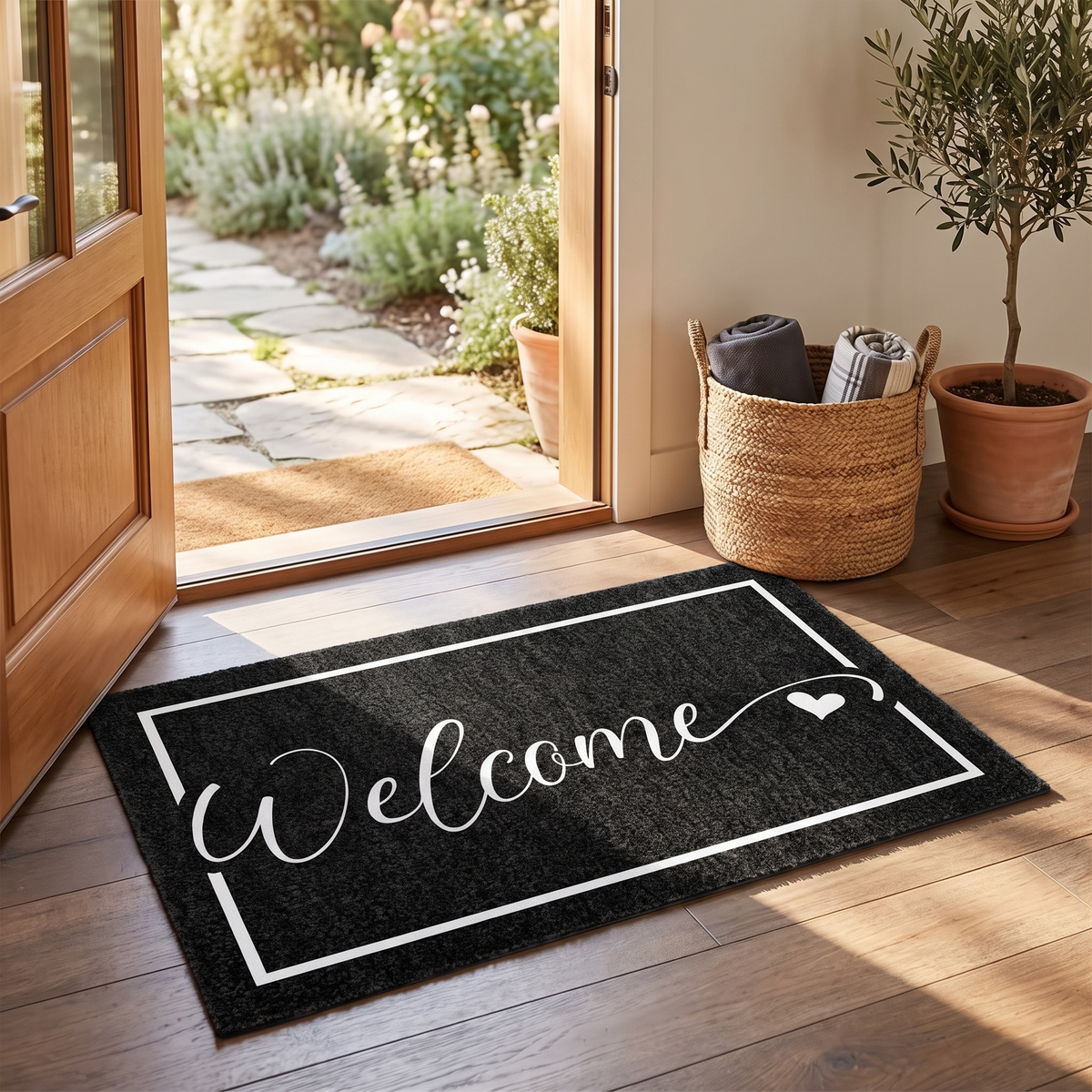 Welcome Script Doormat – doormat photo 1