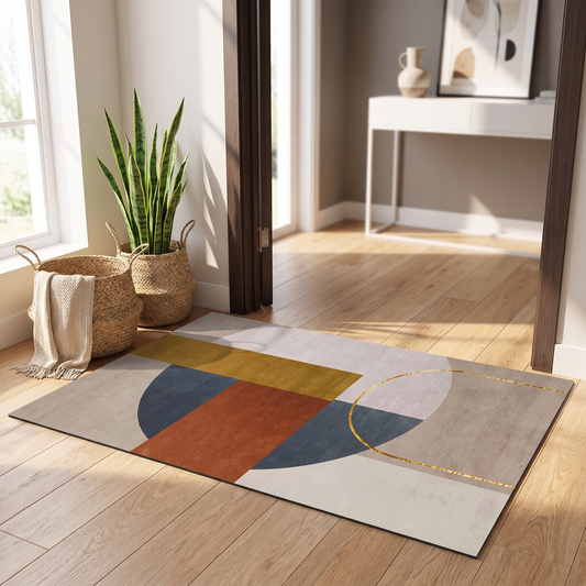 Geometric Arc Print Doormat – doormat photo 1