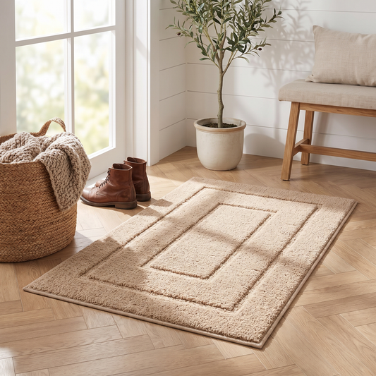 Bordered Plain Indoor Doormat – doormat photo 1