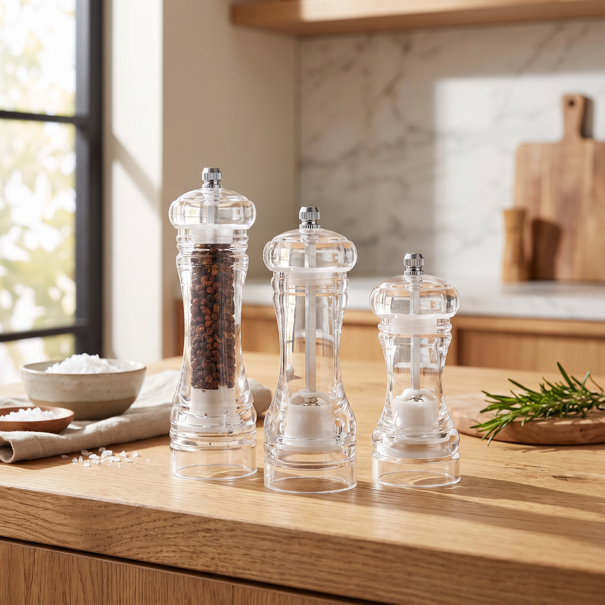 Acrylic Pepper Grinder – kitchen tool photo 1