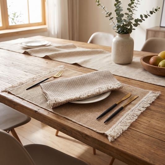 Fringed Jute Placemat – placemat photo 1