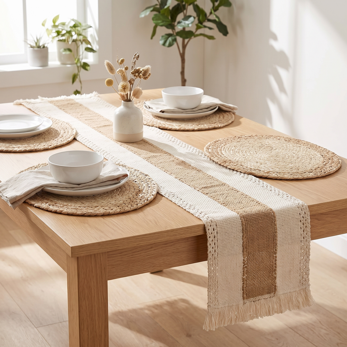 Woven Boho Placemat Set – placemat photo 1