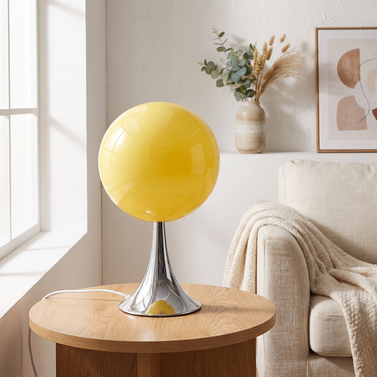 Nordic Glass Globe Bedside Lamp – table lamp photo 1