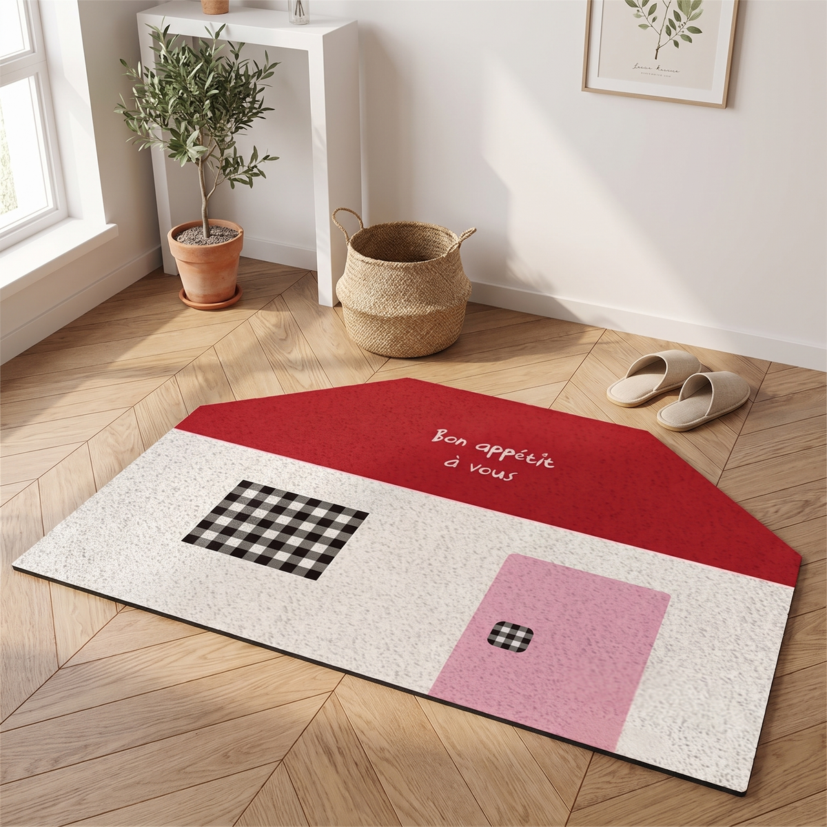 Korean House Print Loop Doormat – doormat photo 1