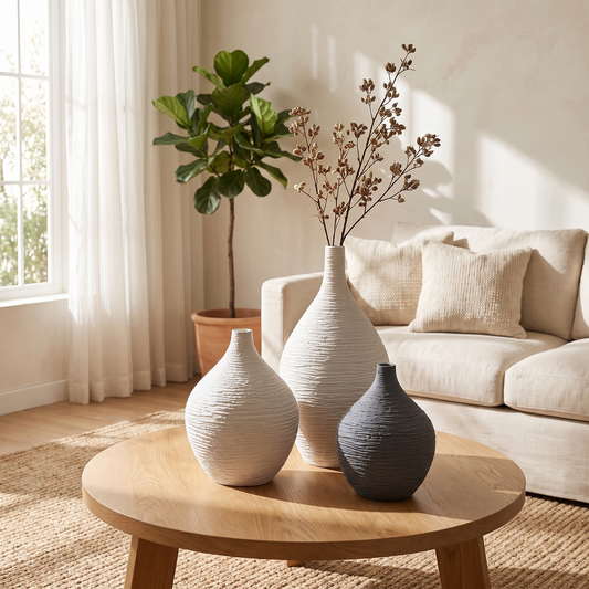Narrow Mouth Ceramic Vase – vase photo 1