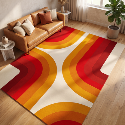 Primary Color Block Geometric Rug – rug photo 1