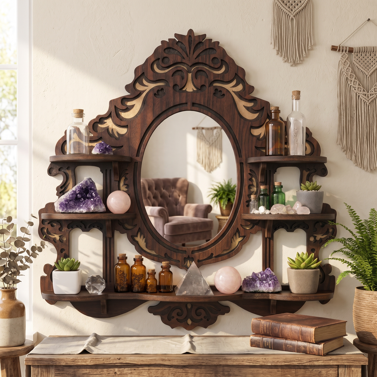 Crystal Display Floating Shelf – wall shelf photo 1