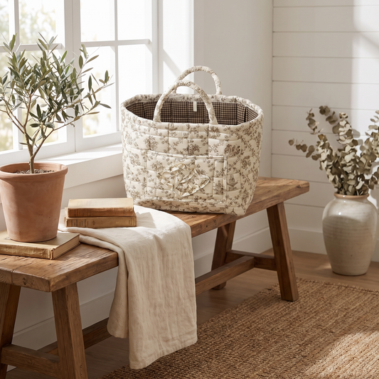 Floral Foldable Storage Basket – storage basket photo 1
