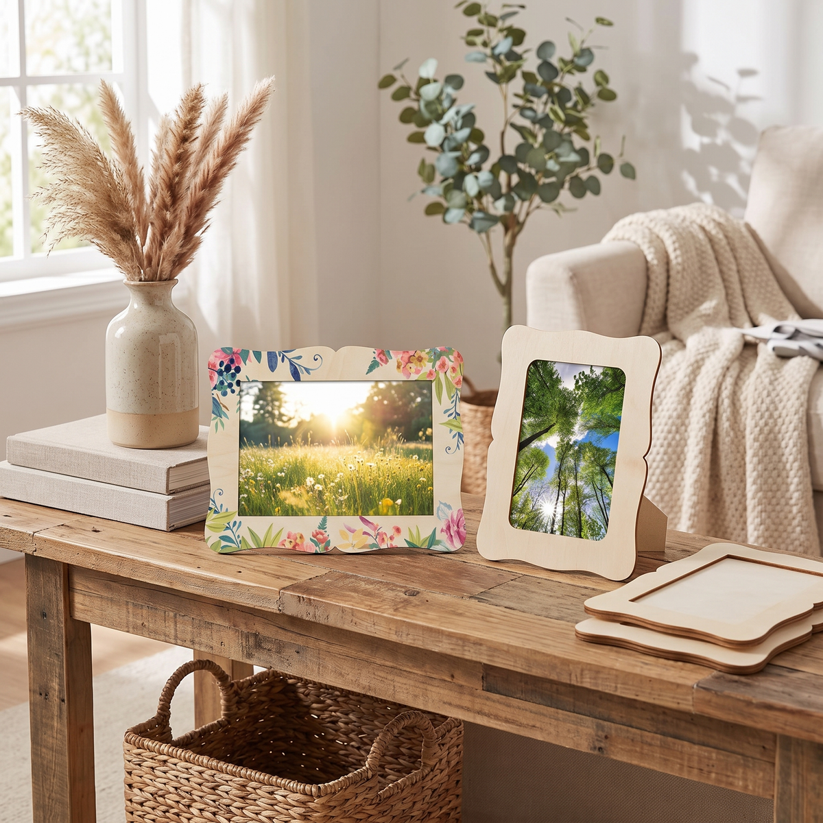 Unfinished Wooden Craft Photo Frames – picture frame photo 1