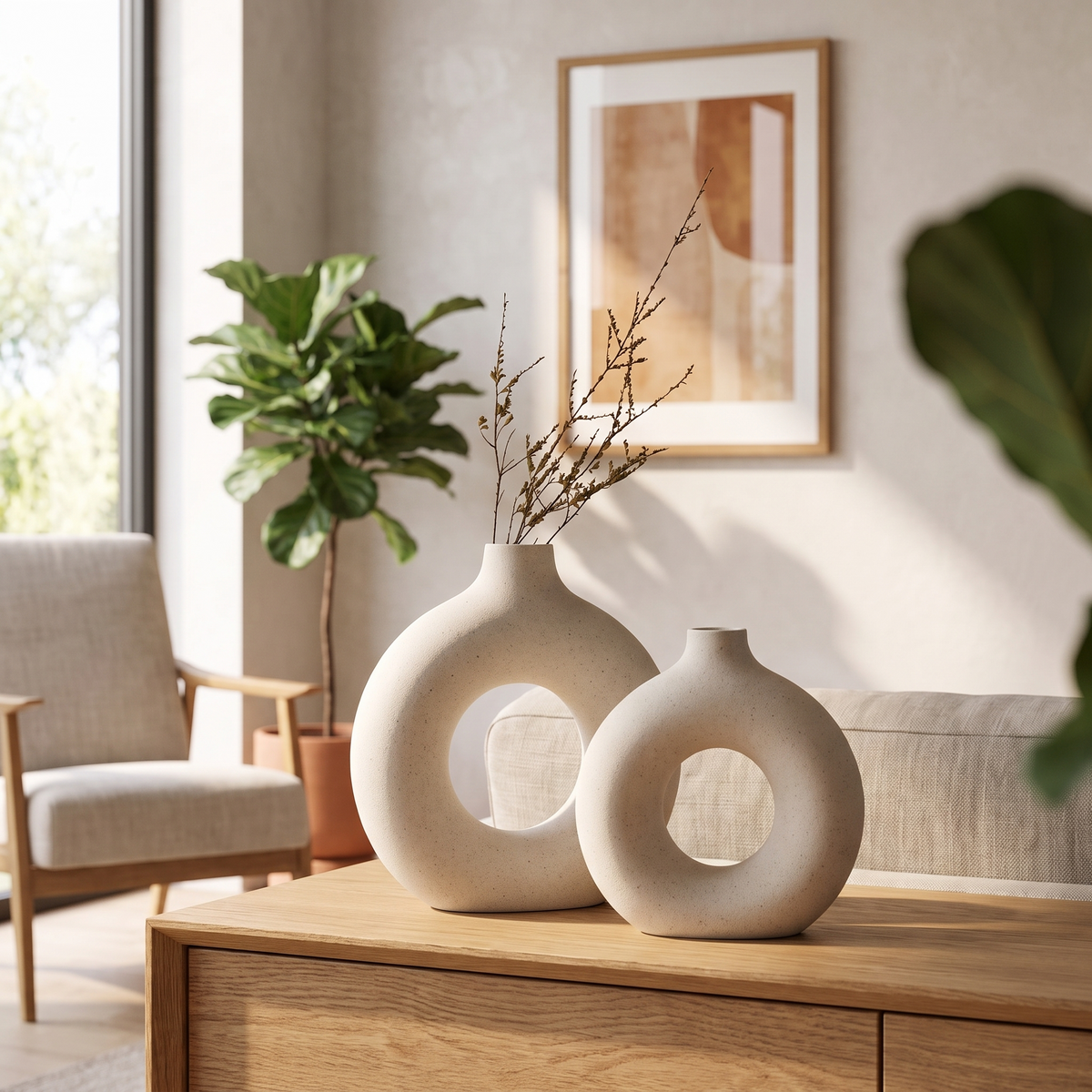 Ceramic Donut Ring Vase – vase photo 1