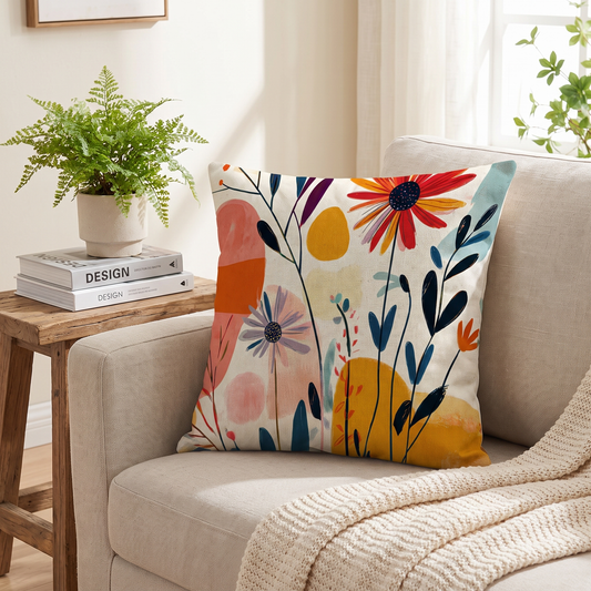 Bohemian Pattern Linen Cushion Cover – cushion cover photo 1