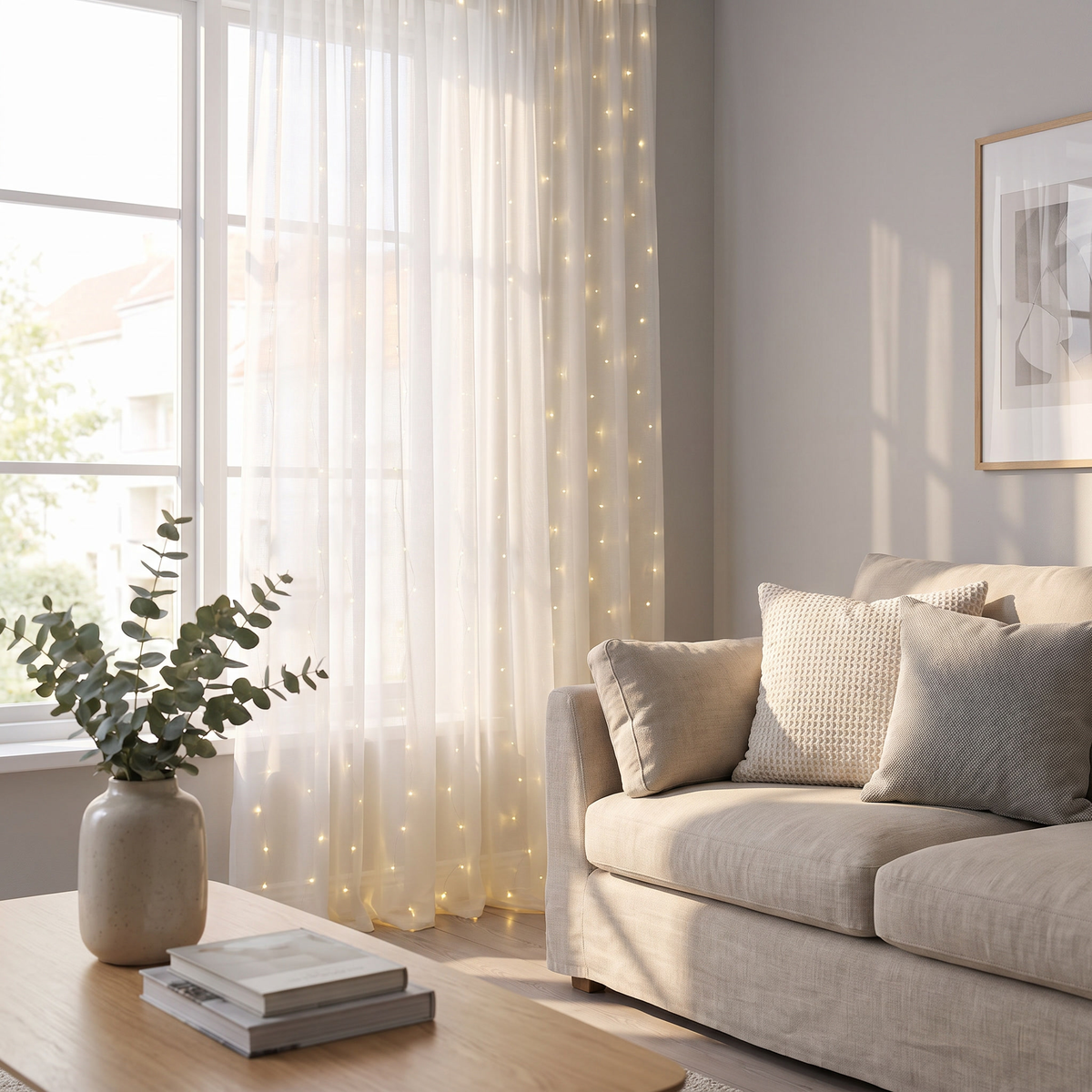 LED Curtain Fairy String Lights – string lights photo 1