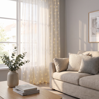 LED Curtain Fairy String Lights – string lights photo 1