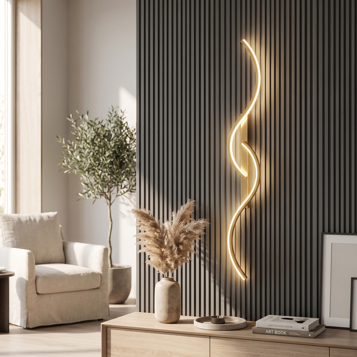 Minimalist LED Strip Wall Sconce – wall light photo 1