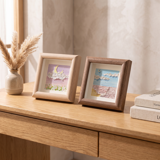 Mini Hollow Square Wooden Picture Frame – picture frame photo 1