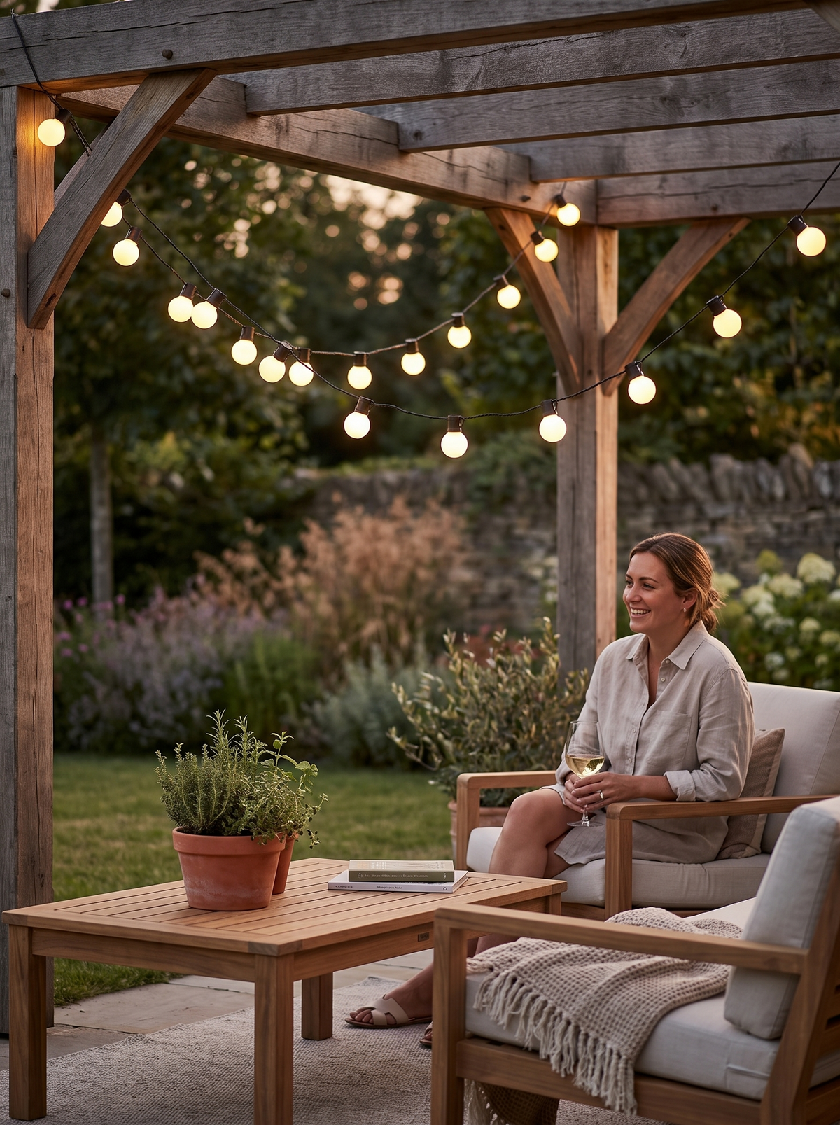 Solar Mini Bulb String Lights: Warm or Cold White