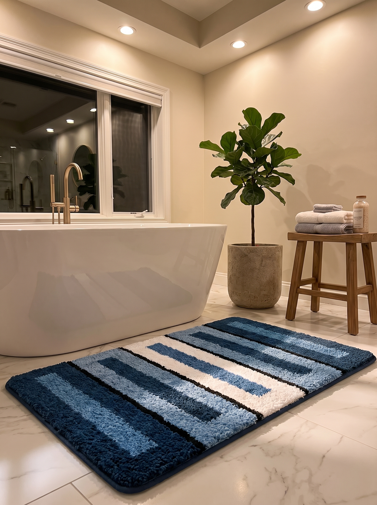 Flocked Bath Mat: Depth that lasts