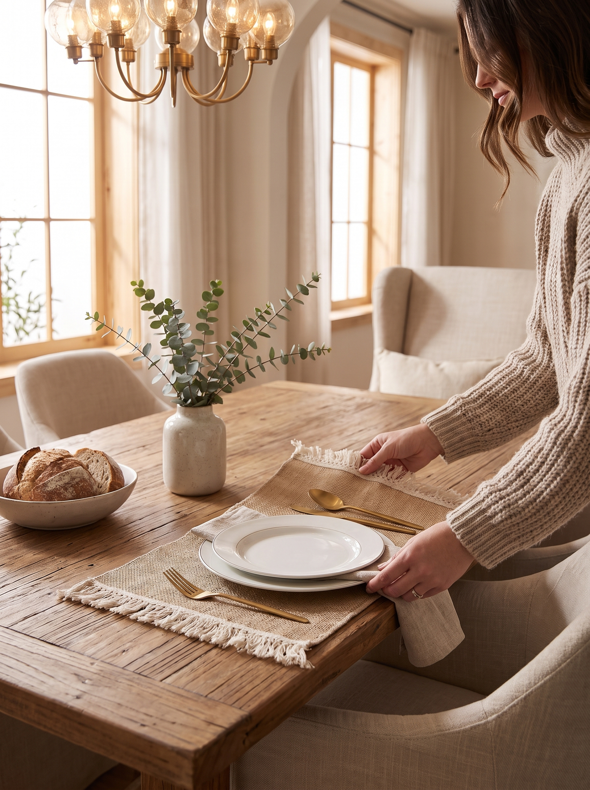 Fringed Jute Placemat: Build the set you need