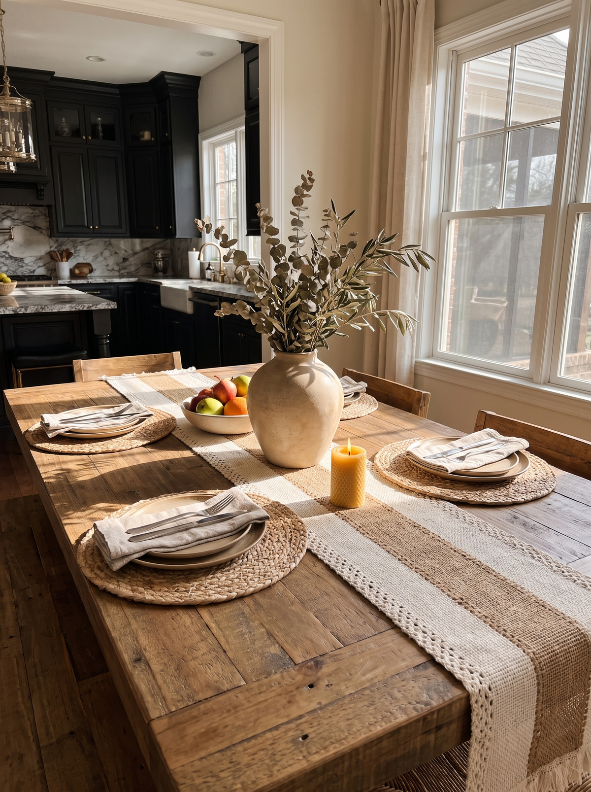 Woven Boho Placemat Set: Dress a long table fast