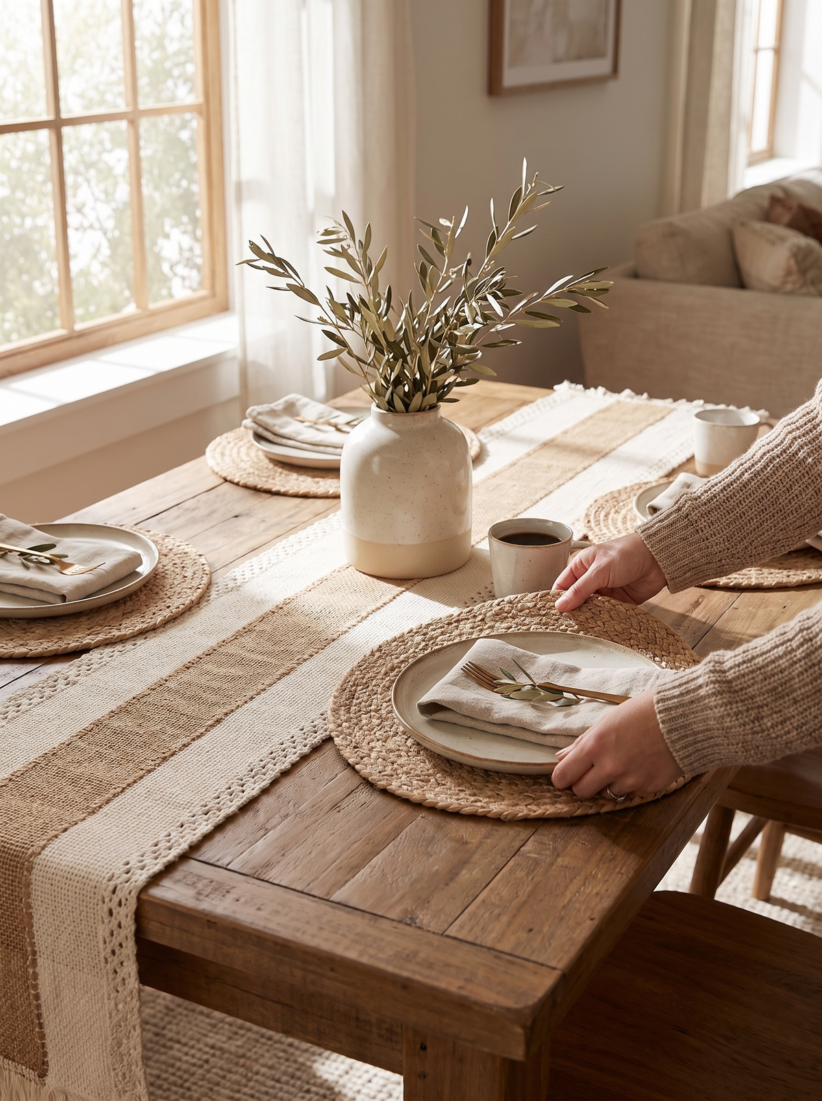 Woven Boho Placemat Set: Loud or quiet, your call