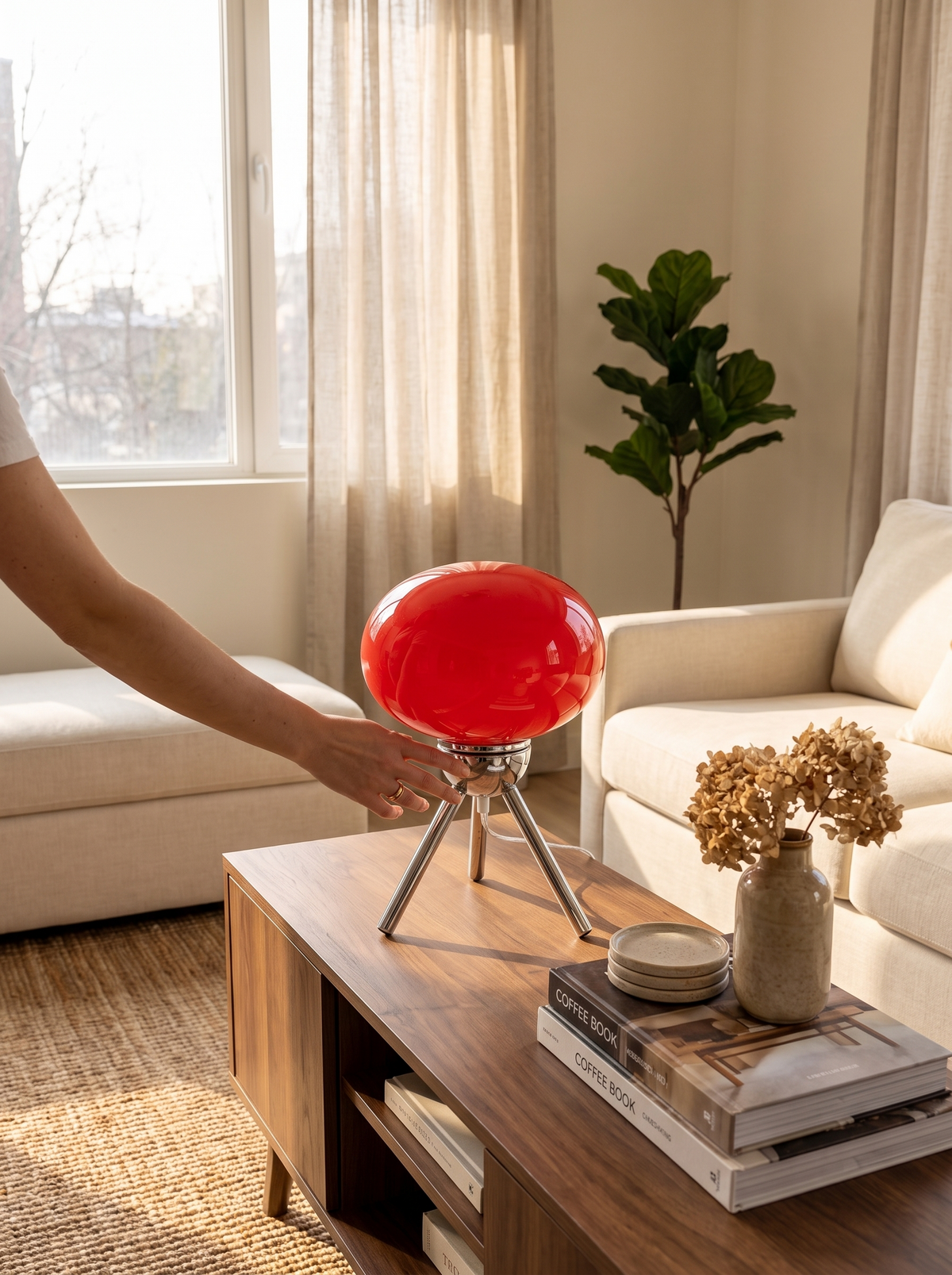 Bauhaus Glass Mushroom Table Lamp: A design classic in miniature